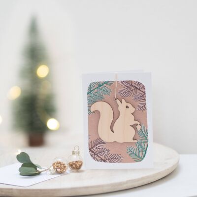 Winter Squirrel Keepsake Card