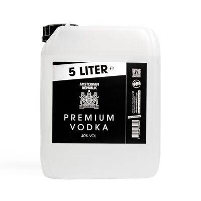 Jerrycan de Vodka Premium de 5 litres d'Amsterdam