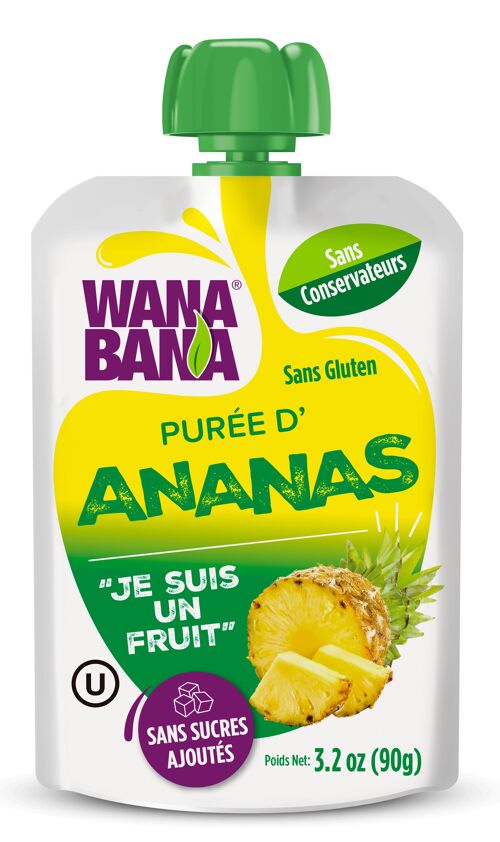 PURÉE "WANA BANA" D'ANANAS - 90 g