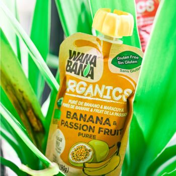 "ORGANIC" "WANA BANA" PUREE OF BANANA AND PASSION FRUIT - 90g 4