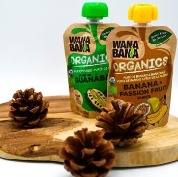 "ORGANIC" "WANA BANA" PUREE OF BANANA AND PASSION FRUIT - 90g 7