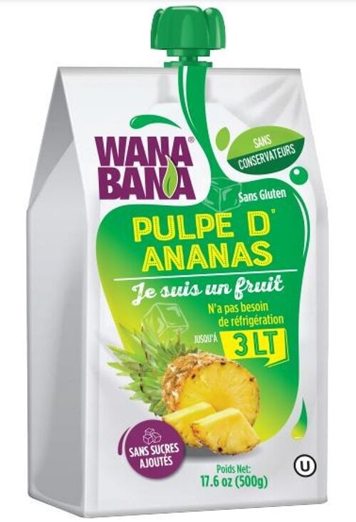 PULPE "WANA BANA" D'ANANAS  -  500g
