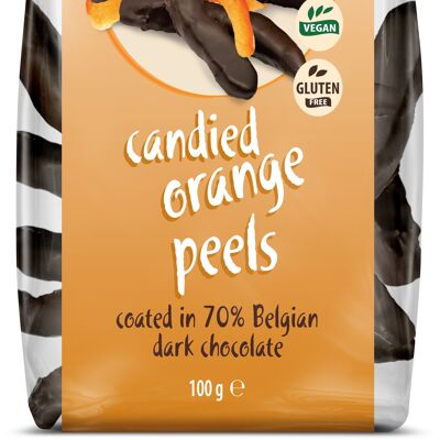 Candied Orange Peels covered in 70% Belgian Dark Chocolate 100g