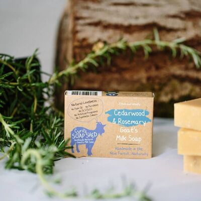 Cedarwood & Rosemary Goats Milk Soap