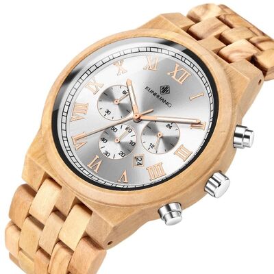 Men's  Wooden Quartz Watch