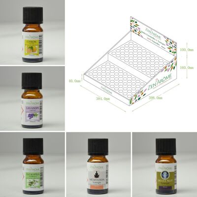 Sales Implantation Pack 120 Essential Oils and Synergies + Free display