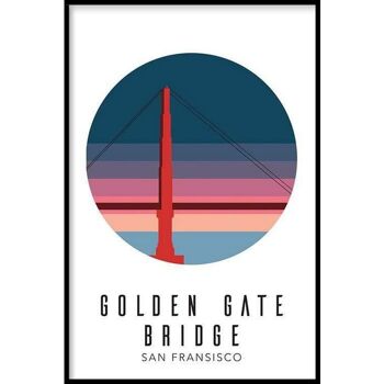 Golden Gate Bridge États-Unis III - Affiche - 40 x 60 cm 1