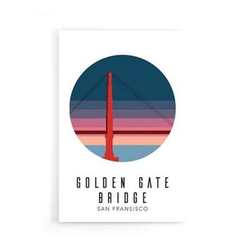 Golden Gate Bridge États-Unis III - Affiche - 40 x 60 cm 7