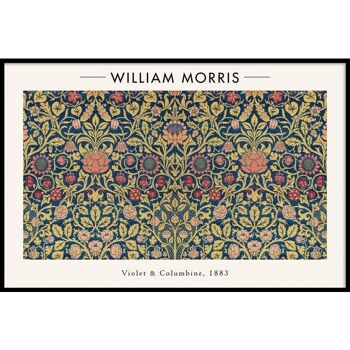 William Morris - Violette et Ancolie - Affiche - 40 x 60 cm 1