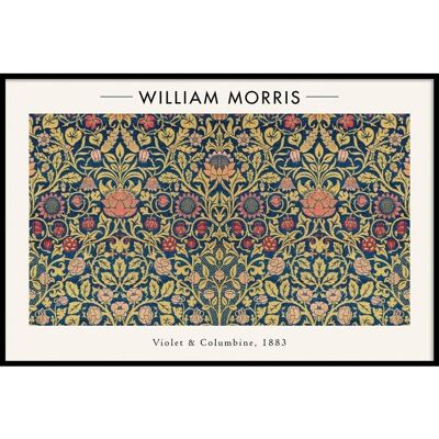 William Morris - Violette et Ancolie - Affiche - 40 x 60 cm