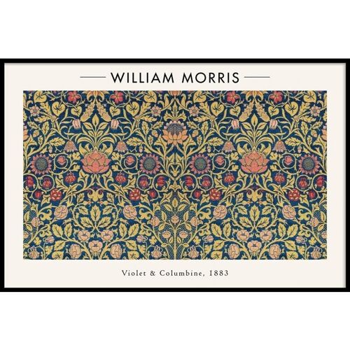 William Morris - Violet and Columbine - Poster - 60 x 90 cm