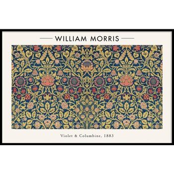 William Morris - Violette et Columbine - Toile - 40 x 60 cm 1