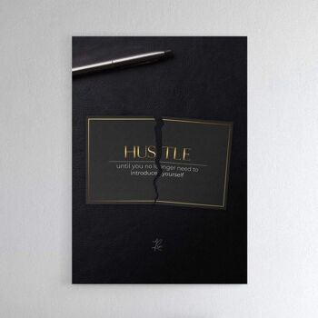 Hustle Until - Affiche encadrée - 40 x 60 cm 1