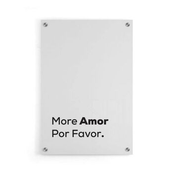 More Amor Por Favor - Affiche encadrée - 40 x 60 cm 5