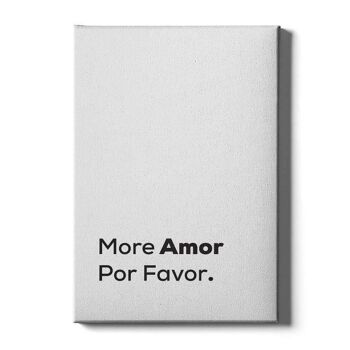 More Amor Por Favor - Affiche encadrée - 50 x 70 cm 6