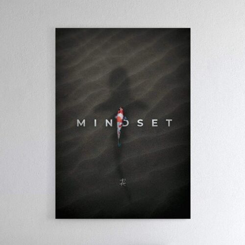 Mindset - Poster ingelijst - 40 x 60 cm