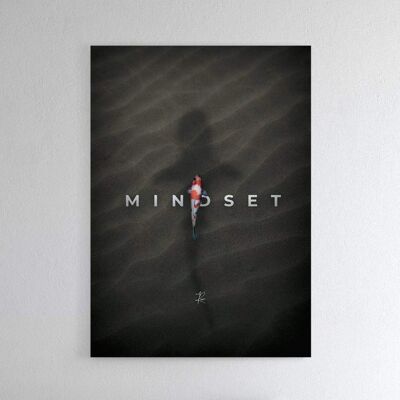 Mindset - Poster gerahmt - 40 x 60 cm