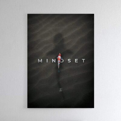 Mindset - Póster enmarcado - 40 x 60 cm