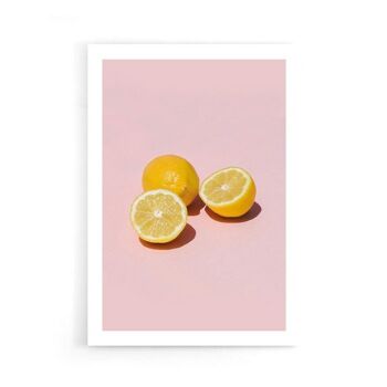 Tranches de Citrons - Affiche encadrée - 40 x 60 cm - Orange 3