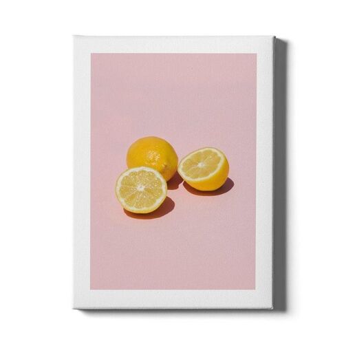Sliced Lemons - Poster ingelijst - 50 x 70 cm - Oranje