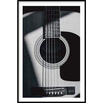Guitare - Affiche encadrée - 40 x 60 cm 1