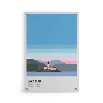 Lac de Bled Slovénie - Affiche - 40 x 60 cm 5