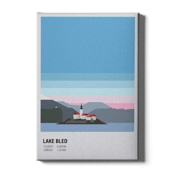 Lac de Bled Slovénie - Affiche encadrée - 40 x 60 cm 6