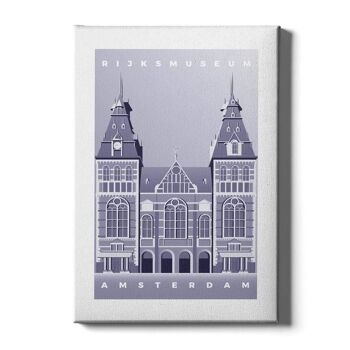 Rijksmuseum - Affiche encadrée - 40 x 60 cm - Bleu 1