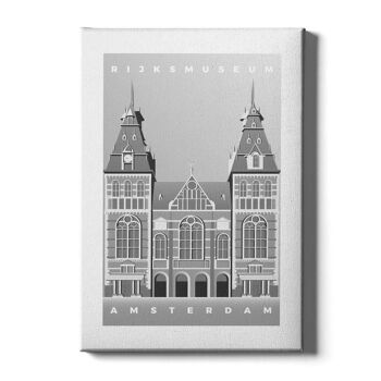 Rijksmuseum - Affiche encadrée - 40 x 60 cm - Bleu 2