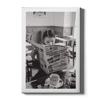 Lire un journal - Toile - 40 x 60 cm 6