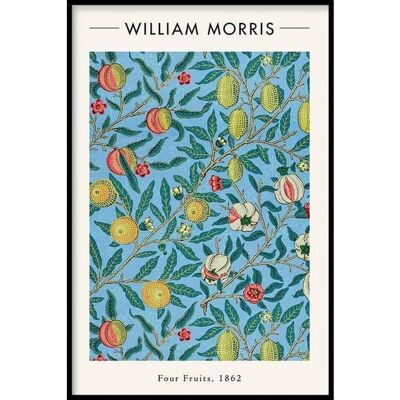 William Morris - Cuatro frutas - Póster enmarcado - 40 x 60 cm
