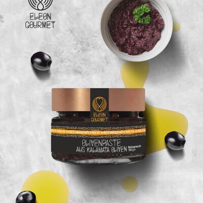 DARK OLIVE PASTE FROM CALAMATAO OLIVES 100G