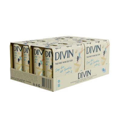 Divin Wine Seltzer - carton de 24 canettes