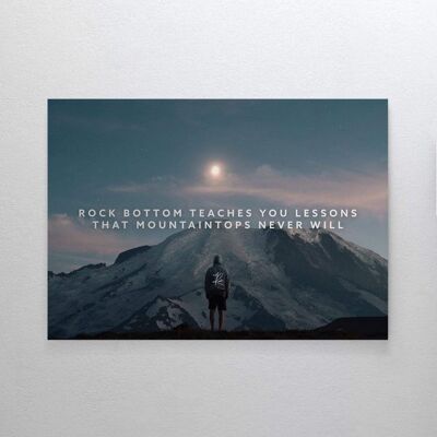 Rock Bottom - Poster framed - 50 x 70 cm