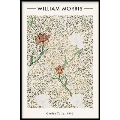 William Morris - Garden Tulip - Poster incorniciato - 50 x 70 cm