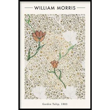 William Morris - Garden Tulip - Affiche encadrée - 50 x 70 cm 1
