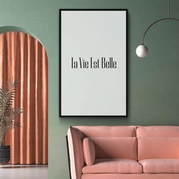 La Vie Est Belle - Affiche - 40 x 60 cm 3