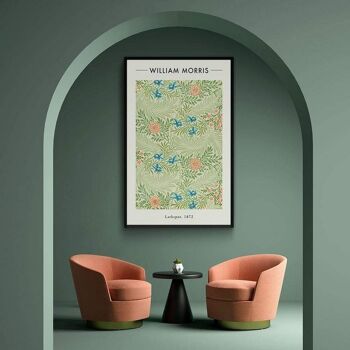 William Morris - Larkspur - Affiche encadrée - 40 x 60 cm 3