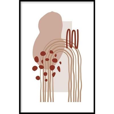 Abstract Arch - Poster framed - 40 x 60 cm