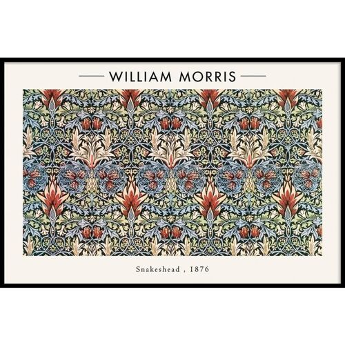 William Morris - Snakeshead - Poster ingelijst - 50 x 70 cm