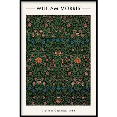 William Morris - Violet and Columbine II - Poster gerahmt - 40 x 60 cm