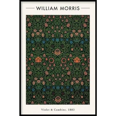 William Morris - Violet and Columbine II - Poster ingelijst - 40 x 60 cm