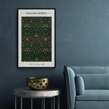 William Morris - Violette et Colombine II - Toile - 40 x 60 cm 2