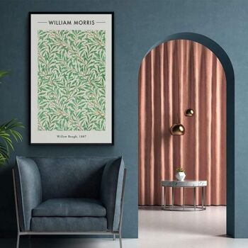 William Morris - Branche de saule - Toile - 60 x 90 cm 3