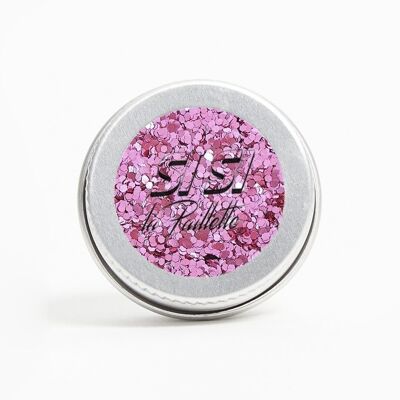 Glitter rosa medio