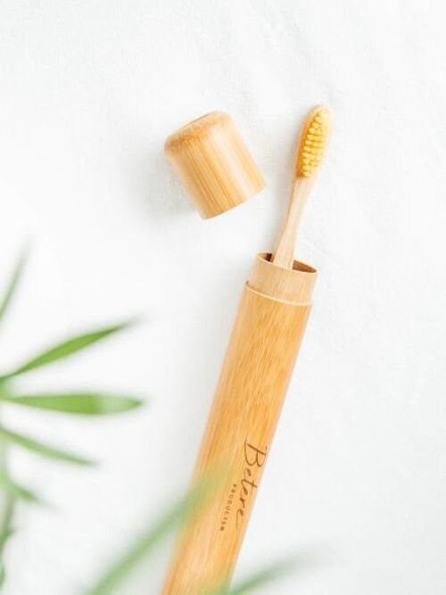 Tandenborstel koker van bamboe