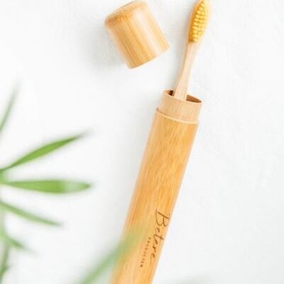 Tandenborstel koker van bambou