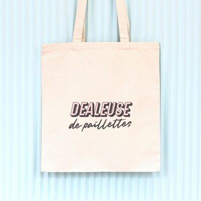 Sequin Dealer Tote Bag - Organic Cotton