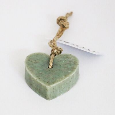 I Love Soap' 5 x soap hearts 'Natural Olive'