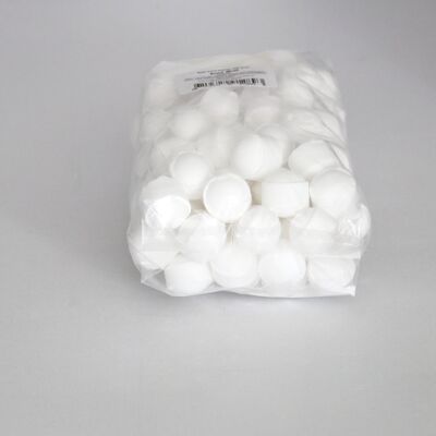1 kg bag of mini bath bombs 'Snow Musk'